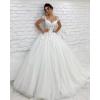 imageYoujiayi Elegant Lace Tulle Wedding Dresses for Women Off The Shoulder Bridal Gown with Train Puffy Long Wedding GownRed