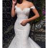imageYoujiayi Elegant Mermaid Wedding Dresses for Bride Long Lace Tulle Bridal Gown Off Shoulder Wedding Gowns with TrainRed