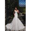imageYoujiayi Elegant Mermaid Wedding Dresses for Bride Long Lace Tulle Bridal Gown Off Shoulder Wedding Gowns with TrainRed