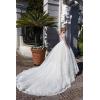 imageYoujiayi Princess 34 Sleeve Wedding Dresses for Bride Puffy Lace Tulle Bridal Gown Off Shoulder Wedding Gowns with TrainSky Blue