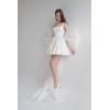 imageYoujiayi Satin Homecoming Dresses for Teens Square Neck DAMA Dresses for Quinceanera Short Wedding Dresses with Bow TrainNavy