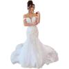 imageYoujiayi Mermaid Wedding Dresses for Bride Long Off Shoulder Bridal Gowns with Train A Line Lace Appliques Wedding Ball GownStyke15ivory