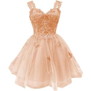 imageYoujiayi 3D Butterfly Short Homecoming Dresses for Teens Off Shoulder DAMA Dresses for Quinceanera Glitter Sequin Prom DressBlush Pink