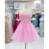 imageYoujiayi 3D Floral Short Homecoming Dress for Teens Sparkly Lace DAMA Dresses for Quinceanera Off Shoulder Beaded Ball GownBlack