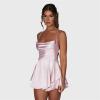imageYoujiayi Satin Mini Homecoming Dresses for Teens Spaghetti Strap Short Prom Dress Layered Ruffles Cocktail Dress for WomenBlush Pink
