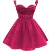 imageYoujiayi 3D Floral Short Homecoming Dress for Teens Sparkly Lace DAMA Dresses for Quinceanera Off Shoulder Beaded Ball GownBerry