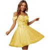 imageYoujiayi 3D Floral Short Homecoming Dresses for Teens Lace Beaded Short Prom Gown Off Shoulder DAMA Dress for QuinceaneraYellow Dark