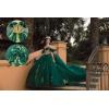 imageYoujiayi Gold Appliques Quinceanera Dresses with Bow Sparkly Beaded Sweet 16 Dresses for Women Off Shoulder Lace Ball GownSage Green