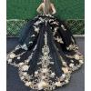imageYoujiayi Gold Appliques Quinceanera Dresses with Train Spaghetti Strap Lace Sweet 16 Dresses Layered Ruffles Beaded Ball GownNavy