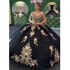 imageYoujiayi Gold Appliques Quinceanera Dresses with Train Spaghetti Strap Lace Sweet 16 Dresses Layered Ruffles Beaded Ball GownNavy