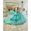 imageYoujiayi Layered Tulle Quinceanera Dresses with Train Lace Appliques Sweet 16 Dresses Sparkly Beaded Sequin Long Ball GownRoyal Blue