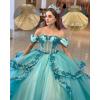 imageYoujiayi Layered Tulle Quinceanera Dresses with Train Lace Appliques Sweet 16 Dresses Sparkly Beaded Sequin Long Ball GownRoyal Blue