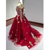imageYoujiayi Off Shoulder Quinceanera Dresses Puffy Tulle Ball Gowns for Women Gold Appliques Sweet 16 DressesBlack