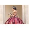 imageYoujiayi Sparkly Sequin Quinceanera Dresses Gold Appliques Ball Gowns Off Shoulder Beaded Sweet 16 Dresses for WomenLight Pink