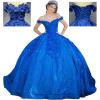 imageYoujiayi Womens 3D Floral Quinceanera Dresses Long Puffy Tulle Ball Gowns Off Shoulder Prom Dress YJY69Fuchsia