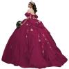 imageYoujiayi Gold Appliques Quinceanera Dresses with Bow Sparkly Beaded Sweet 16 Dresses for Women Off Shoulder Lace Ball GownBerry
