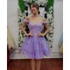 imageYoujiayi 3D Butterfly Short Homecoming Dresses Sparkly Sequin Prom Dress for Teens Off Shoulder DAMA Dress for QuinceaneraBerry