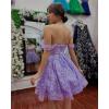 imageYoujiayi 3D Butterfly Short Homecoming Dresses Sparkly Sequin Prom Dress for Teens Off Shoulder DAMA Dress for QuinceaneraBright Pink