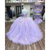 imageYoujiayi 3D Flowers Quinceanera Dresses Puffy Off Shoulder Sweet 16 Dress with Train Princess Lace Appliques Long Ball GownDusty Sage
