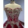 imageYoujiayi Off Shoulder Quinceanera Dresses Puffy Tulle Ball Gowns for Women Gold Appliques Sweet 16 DressesTeal