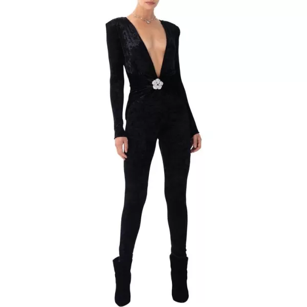 Ronny Kobo Womens Rhodes BodysuitJet Black