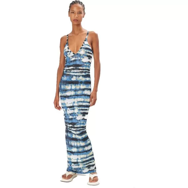 Ronny Kobo Womens Rozio DressTie Dye Blue