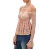 imageRonny Kobo Womens Longsleeve Lace Ria BlouseRose