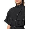 imageRonny Kobo Womens Short Sleeve Nylon Pierce JumpsuitBlack