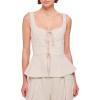 imageRonny Kobo Womens Linen Bustier Catalan Top