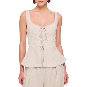 imageRonny Kobo Womens Linen Bustier Catalan Top