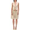 imageRonny Kobo Womens Linen Lido VestIvory