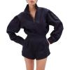 imageRonny Kobo Womens Longsleeve Twill Nabil RomperNavy