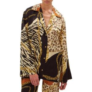 imageRonny Kobo Womens Animal Print Long Sleeve Valentina TopMulti