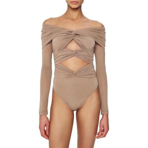 imageRonny Kobo Womens Cutout Longsleeve Fitz BodysuitFog