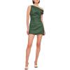 imageRonny Kobo Womens Assymetric Mini Linen Winnie DressPalm Green