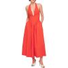 imageRonny Kobo Womens Cotton Poplin Filippa Long DressFiery Red