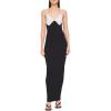imageRonny Kobo Womens Crochet Amber Knit Maxi DressWhite Black