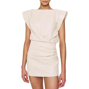 imageRonny Kobo Womens Faux Leather Dila DressIvory