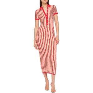 imageRonny Kobo Womens Polo Quinlan Knit Maxi DressCherry Multi