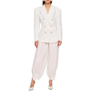 imageRonny Kobo Womens Tailored Linen Cosette BlazerWhite