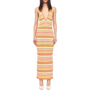 imageRonny Kobo Womens Yael Knit Halter Maxi DressRainbow Multi