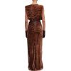 imageRonny Kobo Womens Hayley Maxi Velvet DressCaramel