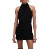 imageRonny Kobo Womens Jose Halter Mini DressJet Black