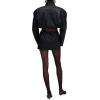 imageRonny Kobo Womens Maddix Longsleeve Faux Leather Mini DressJet Black