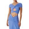 imageRonny Kobo Womens Maxena Cutout Maxi DressCornflower