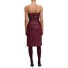 imageRonny Kobo Womens Mendez Faux Leather DressOxblood