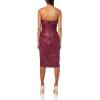 imageRonny Kobo Womens Mendez Faux Leather DressOxblood