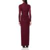 imageRonny Kobo Womens Scorpio Longsleeve Jersey Maxi DressOxblood