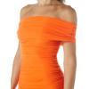 imageRonny Kobo Womens Vaughn Off The Shoulder Mini DressOrange