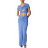 imageRonny Kobo Womens Maxena Cutout Maxi DressCornflower